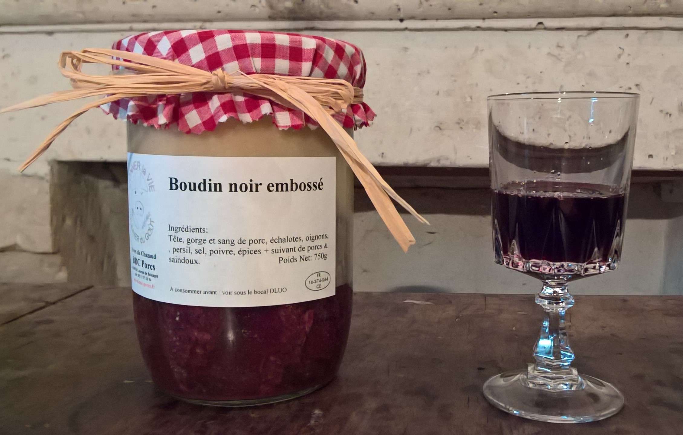 Boudin noir embossé - Conserve de 750 g
